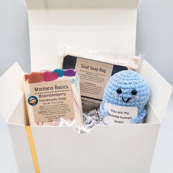 Hand Crafted Other - "I Care" Box - Brambleberry Soap, Soap Bag, Crochet Friend